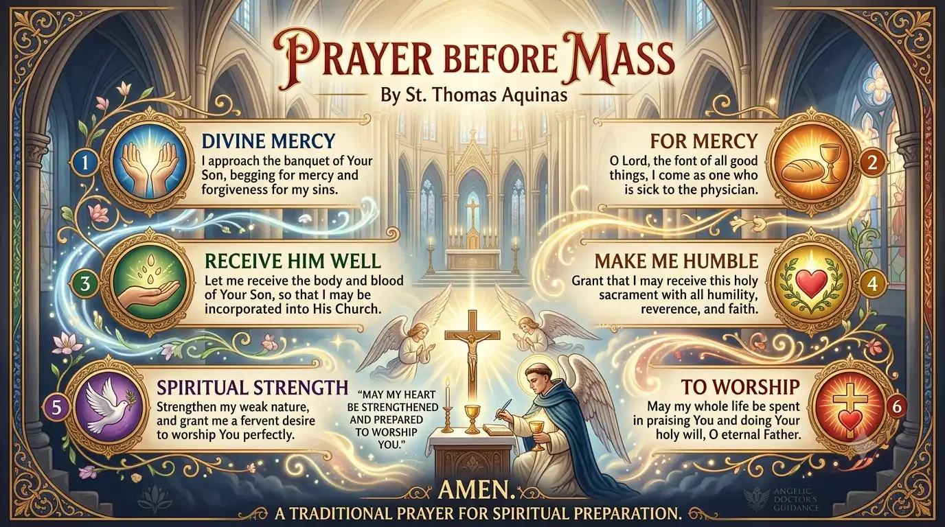 prayer before mass st thomas aquinas