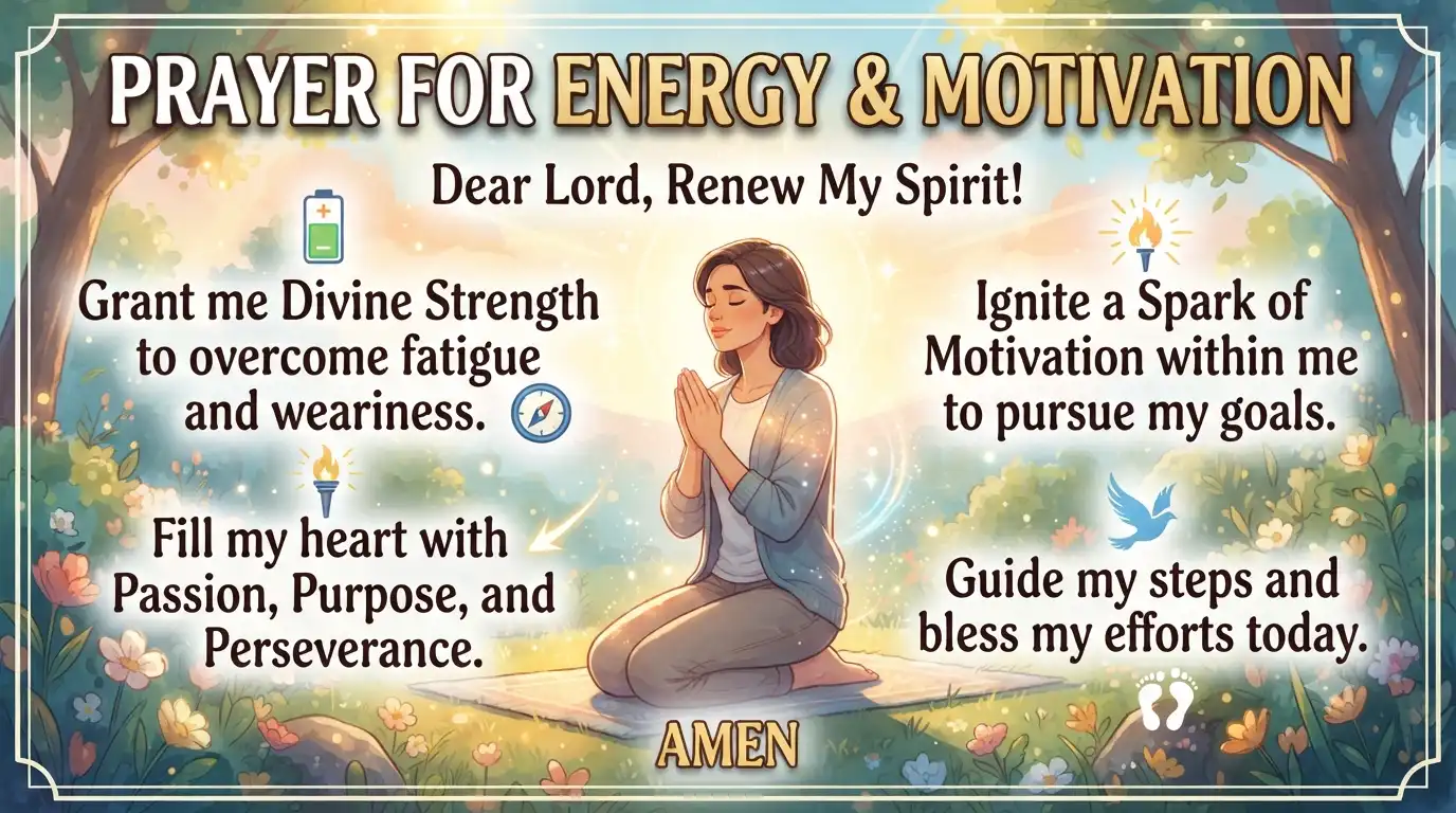 prayer for energy and motivation