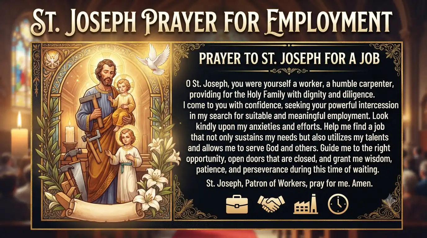 st joseph prayer for job