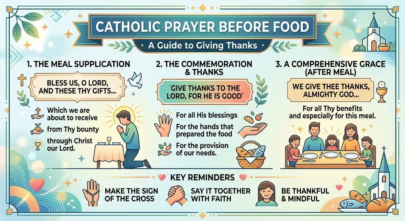 catholic prayer before food