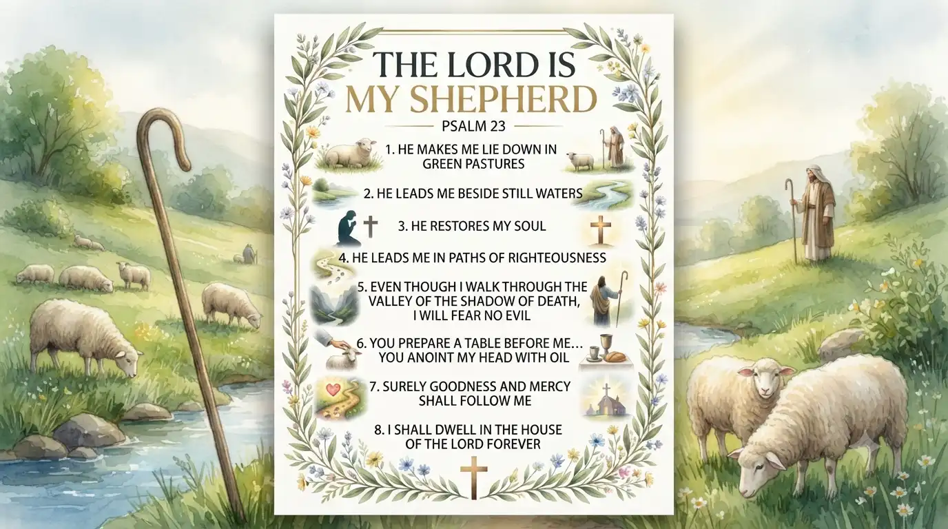 the prayer the lord is my shepherd