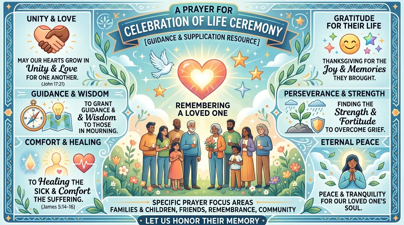 prayer for celebration of life ceremony
